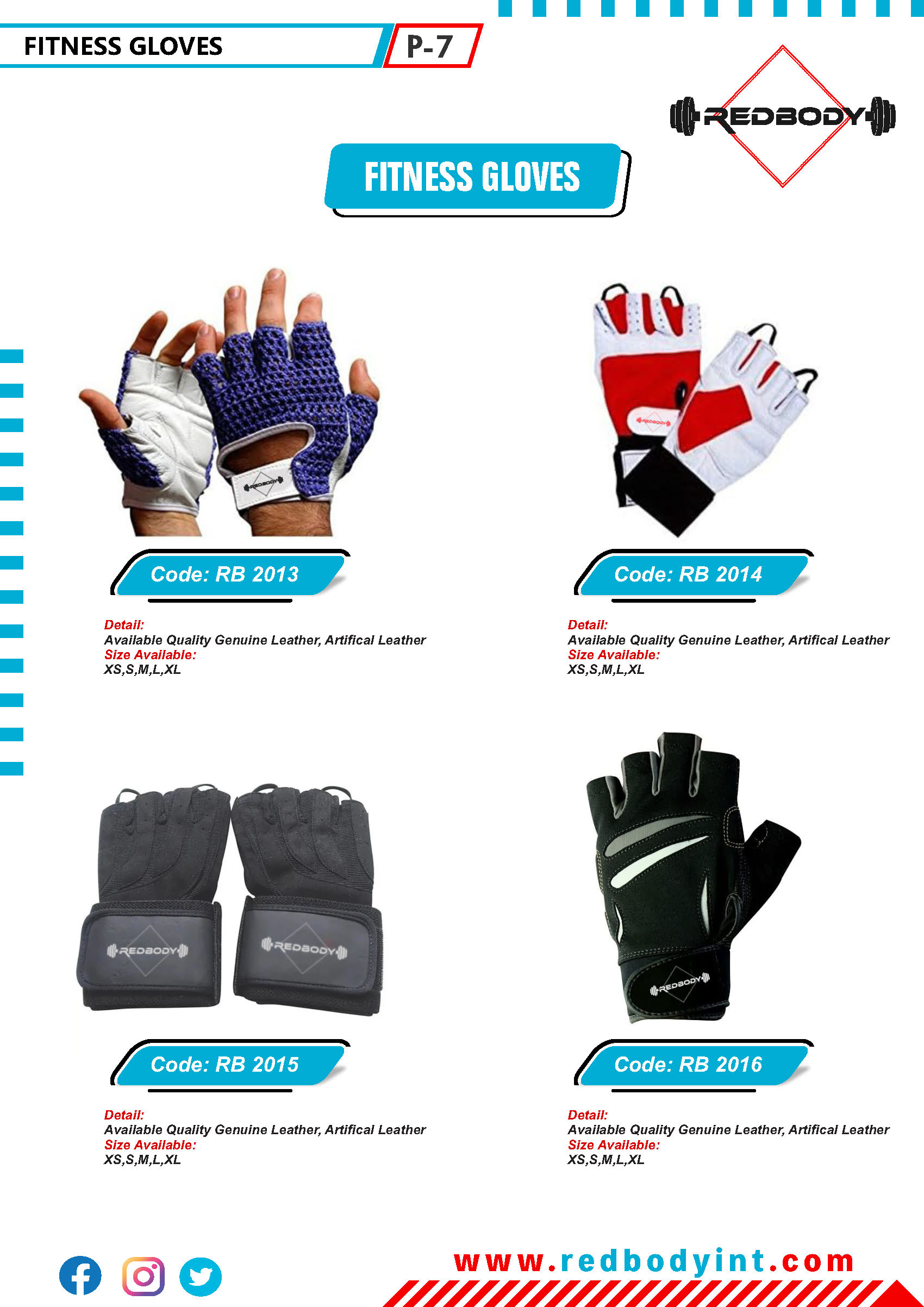 red-body-catalog_Page_007 Fitness Gloves - Image 1