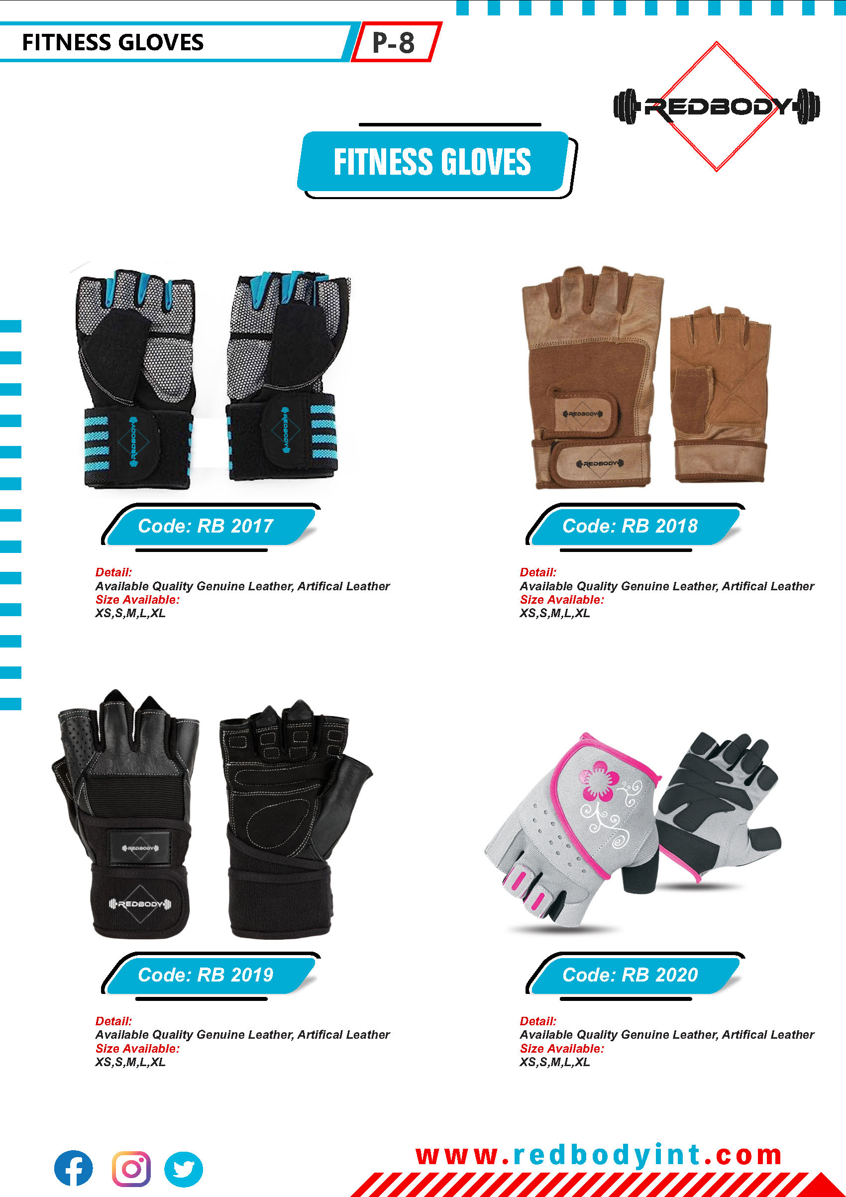 red-body-catalog_Page_008 Fitness Gloves - Image 1