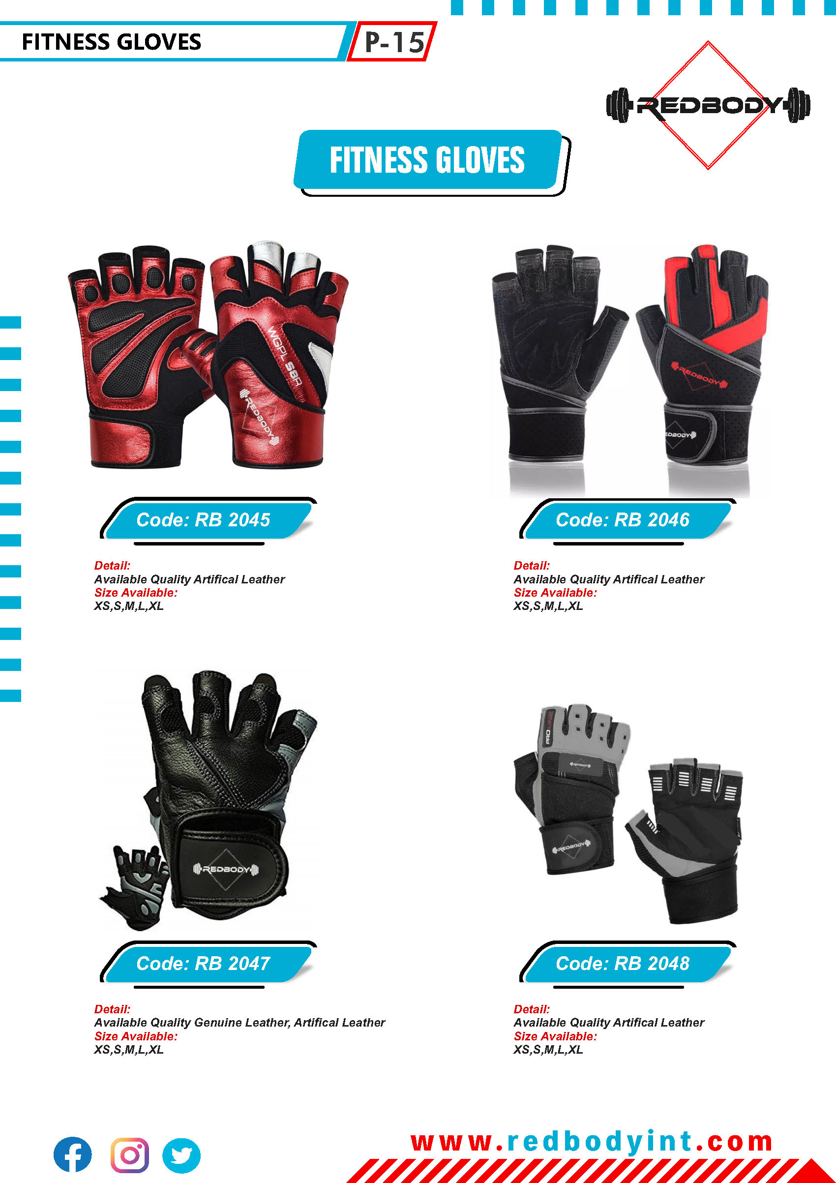 red-body-catalog_Page_015 Fitness Gloves - Image 1
