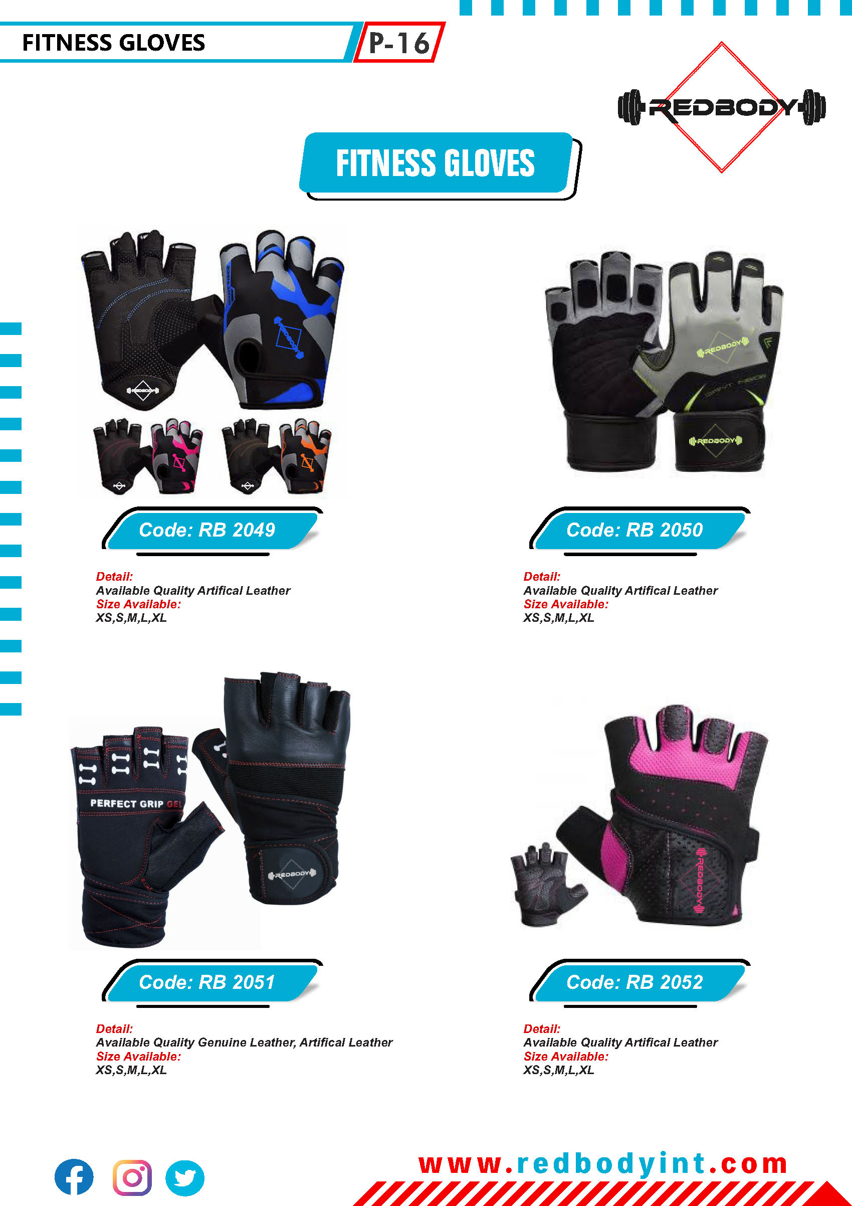 red-body-catalog_Page_016 Fitness Gloves - Image 1