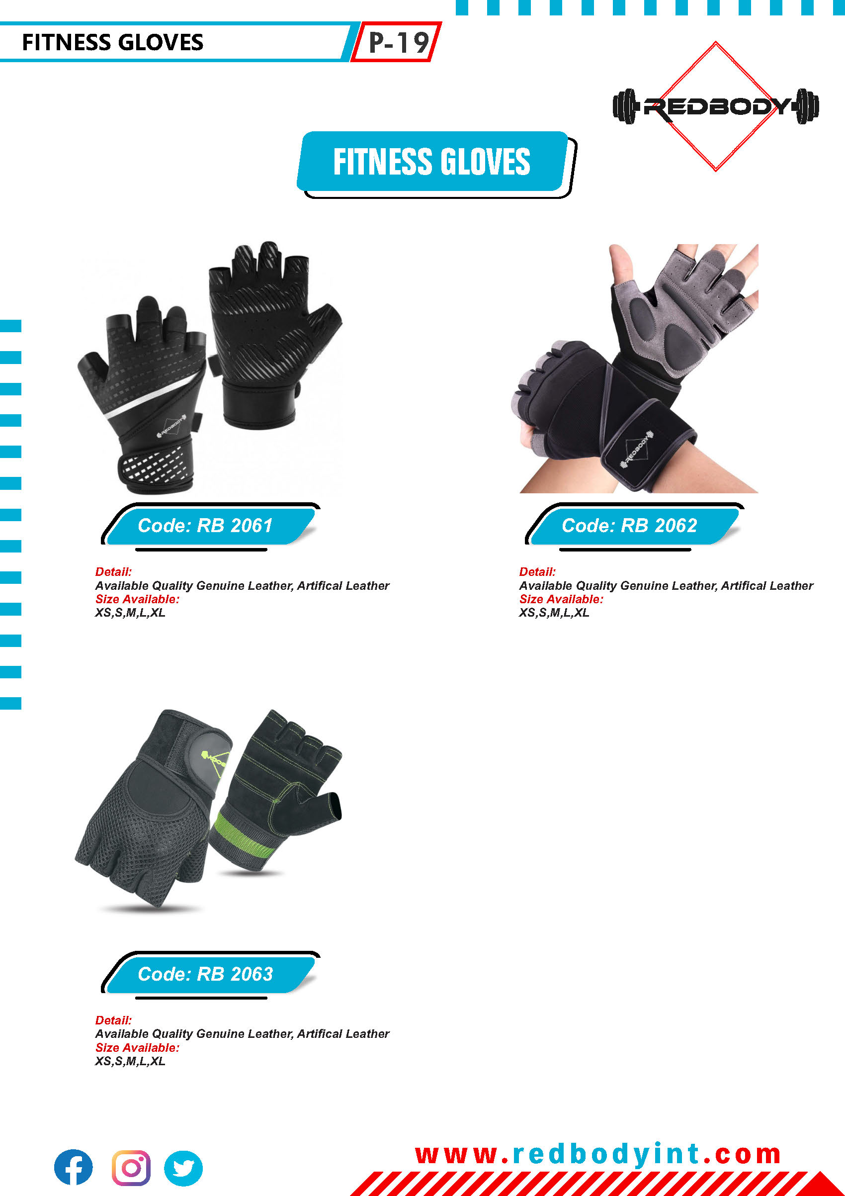 red-body-catalog_Page_019 Fitness Gloves - Image 1