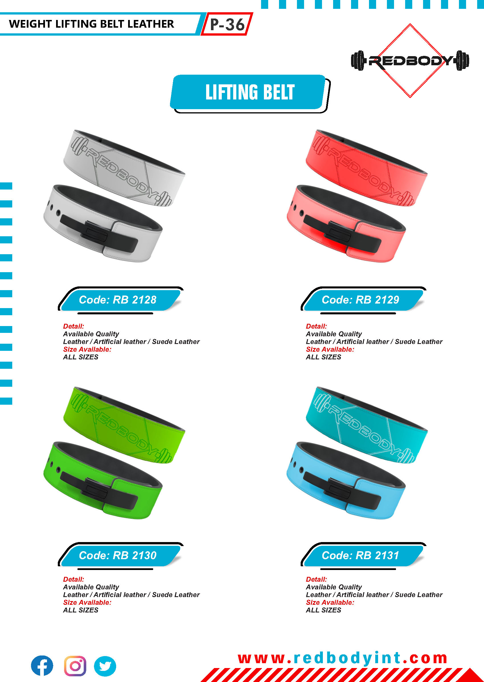 red-body-catalog_Page_036 Lifting Belts - Image 1