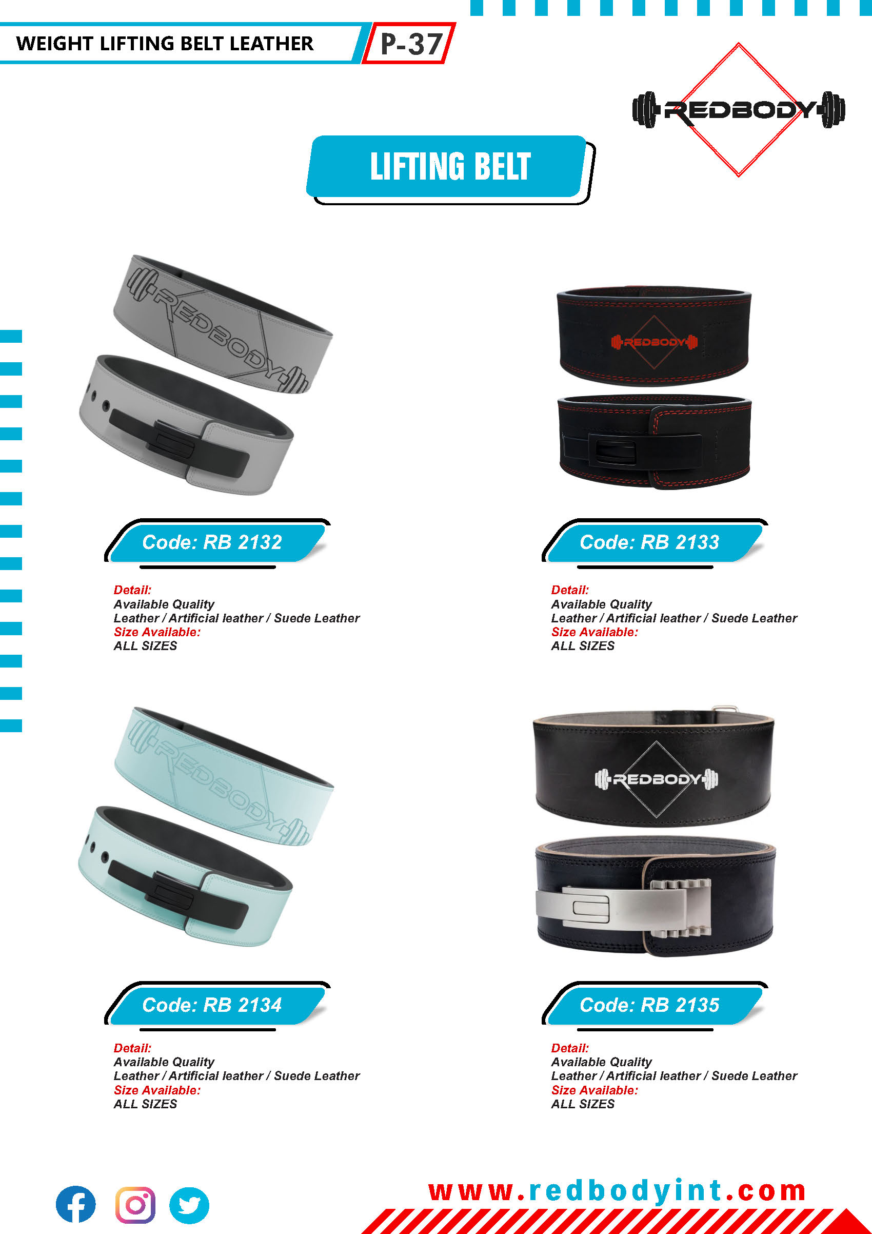 red-body-catalog_Page_037 Lifting Belts - Image 1