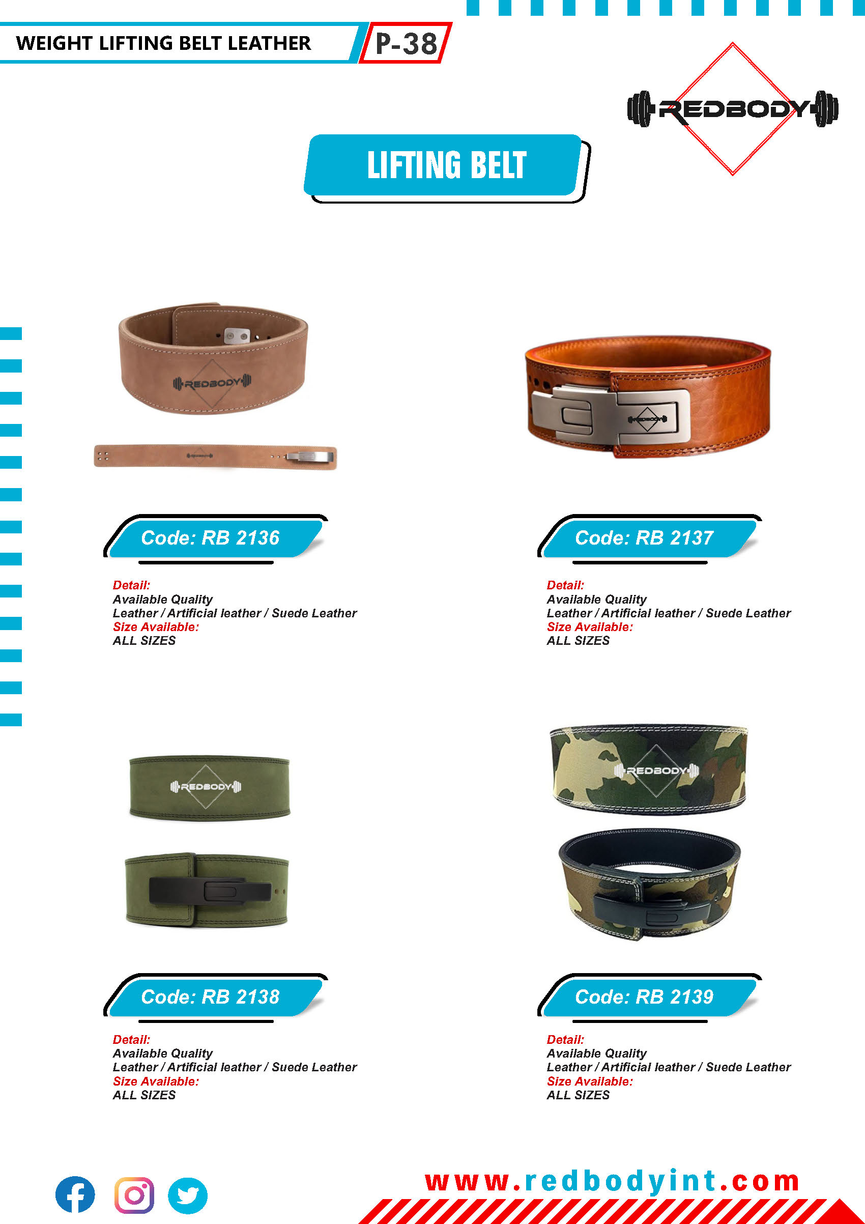 red-body-catalog_Page_038 Lifting Belts - Image 1