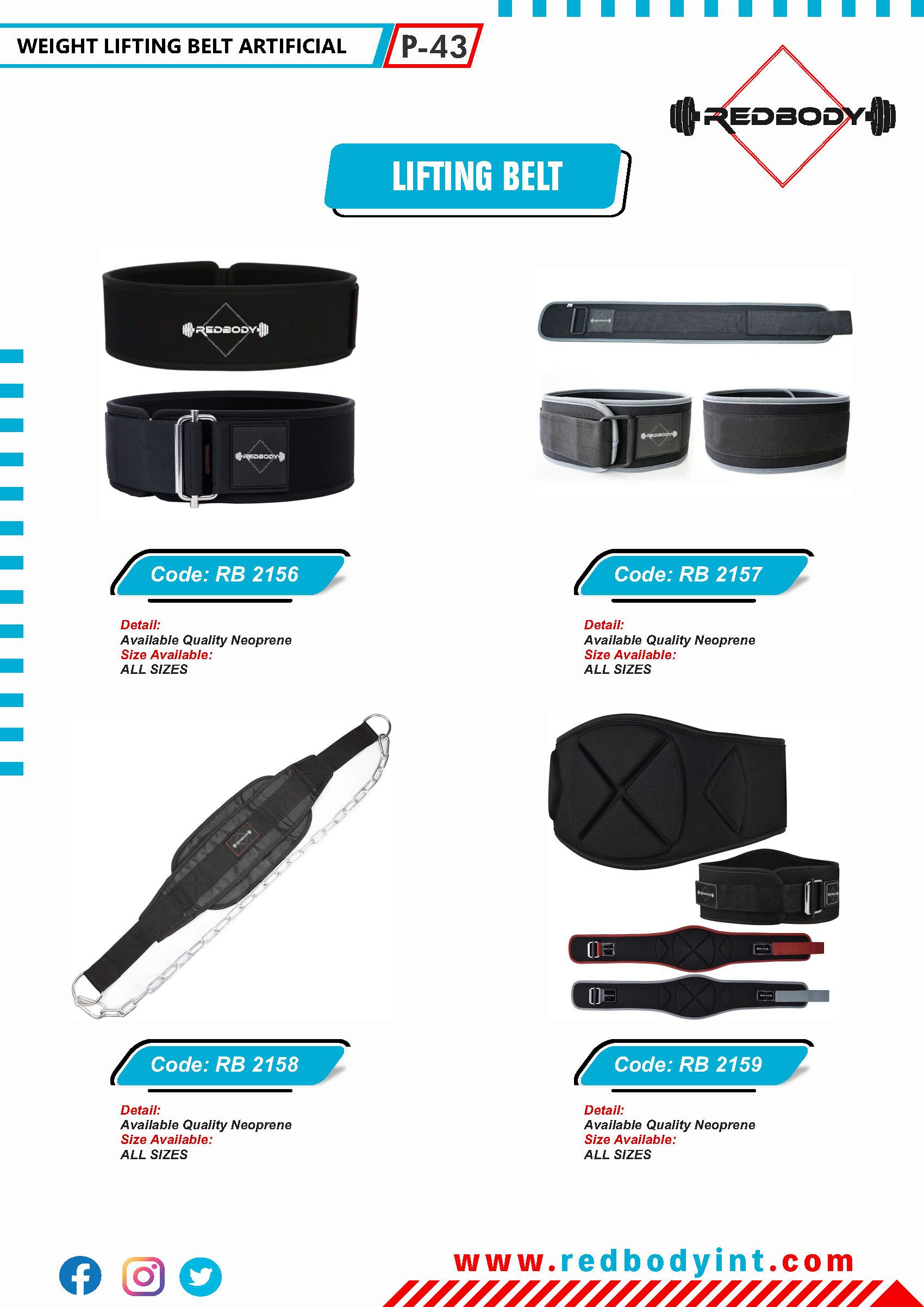 red-body-catalog_Page_043 Lifting Belts - Image 1