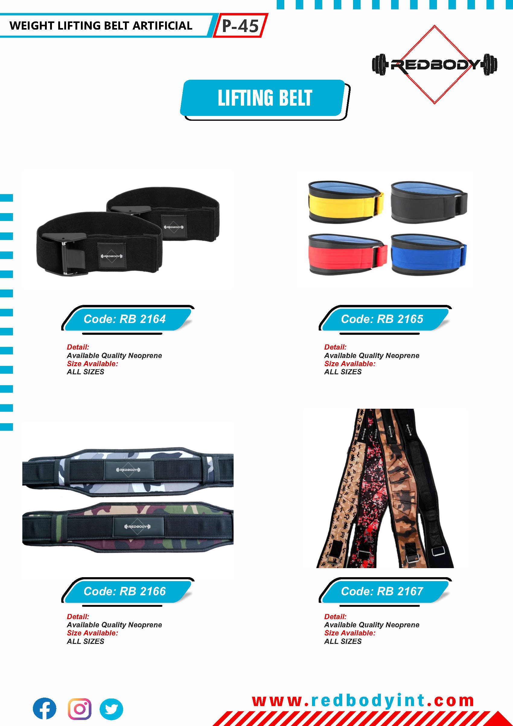 red-body-catalog_Page_045 Lifting Belts - Image 1
