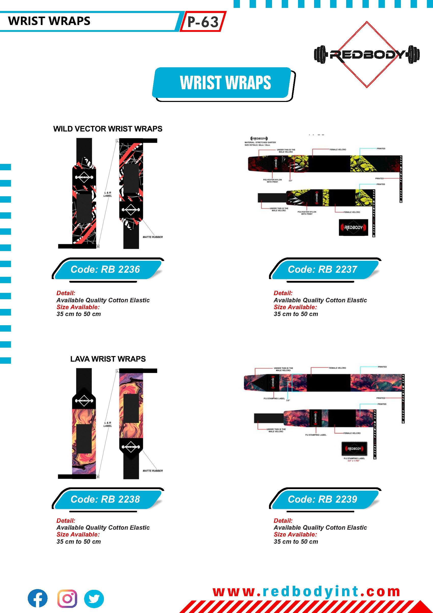 red-body-catalog_Page_063 Wrist Wraps - Image 1