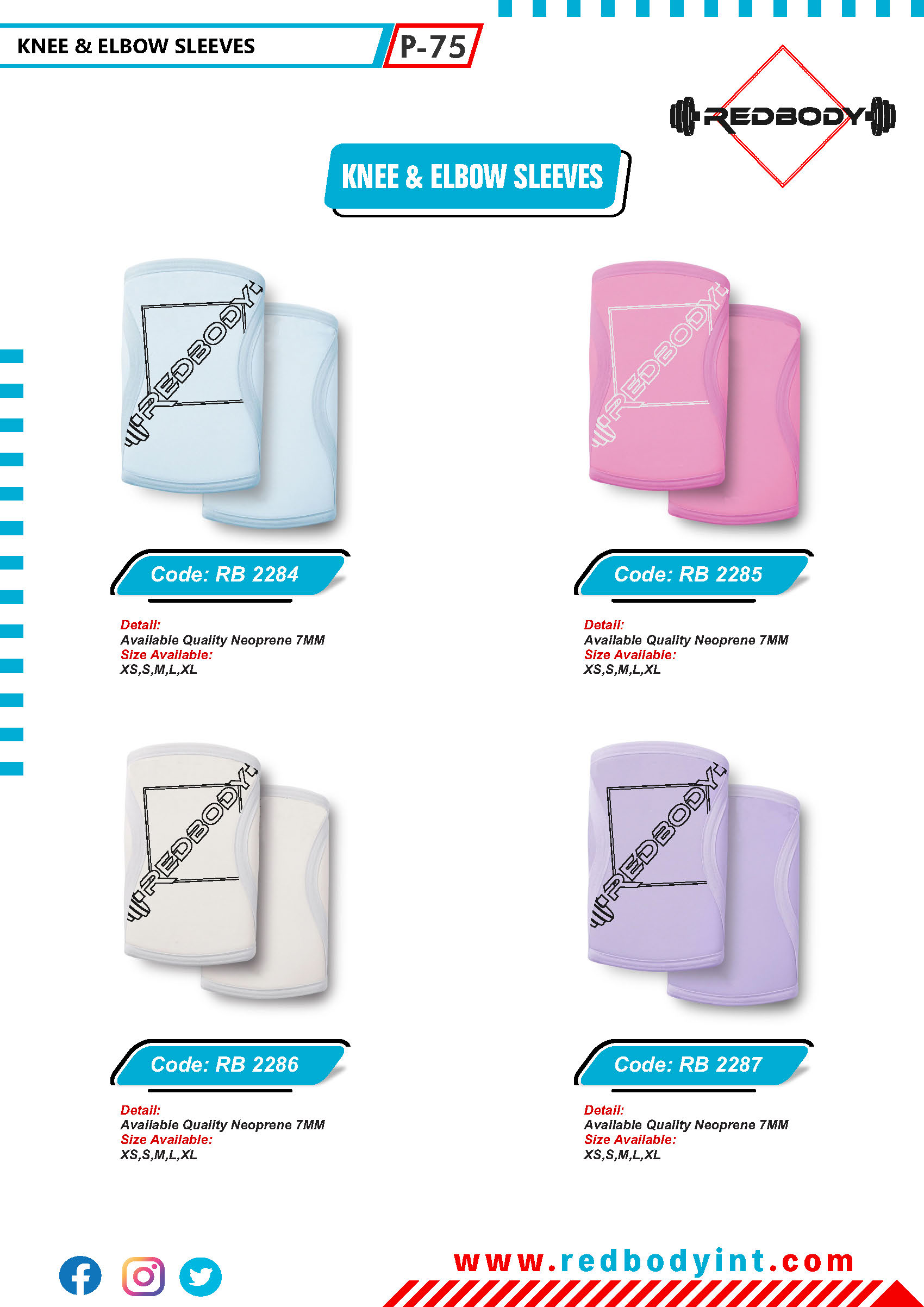 red-body-catalog_Page_075 Knee & Elbow Sleeves - Image 1