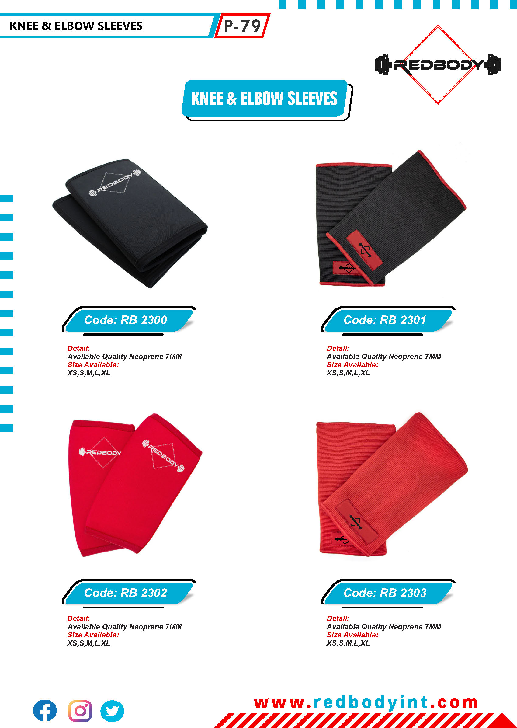 red-body-catalog_Page_079 Knee & Elbow Sleeves - Image 1