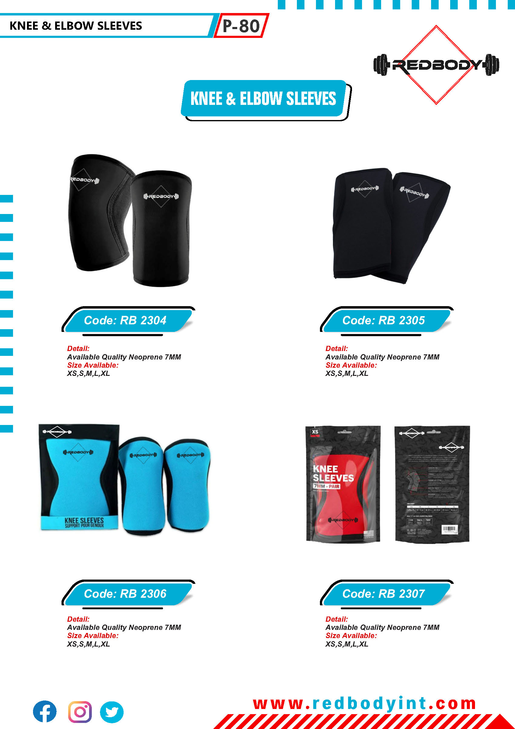 red-body-catalog_Page_080 Knee & Elbow Sleeves - Image 1