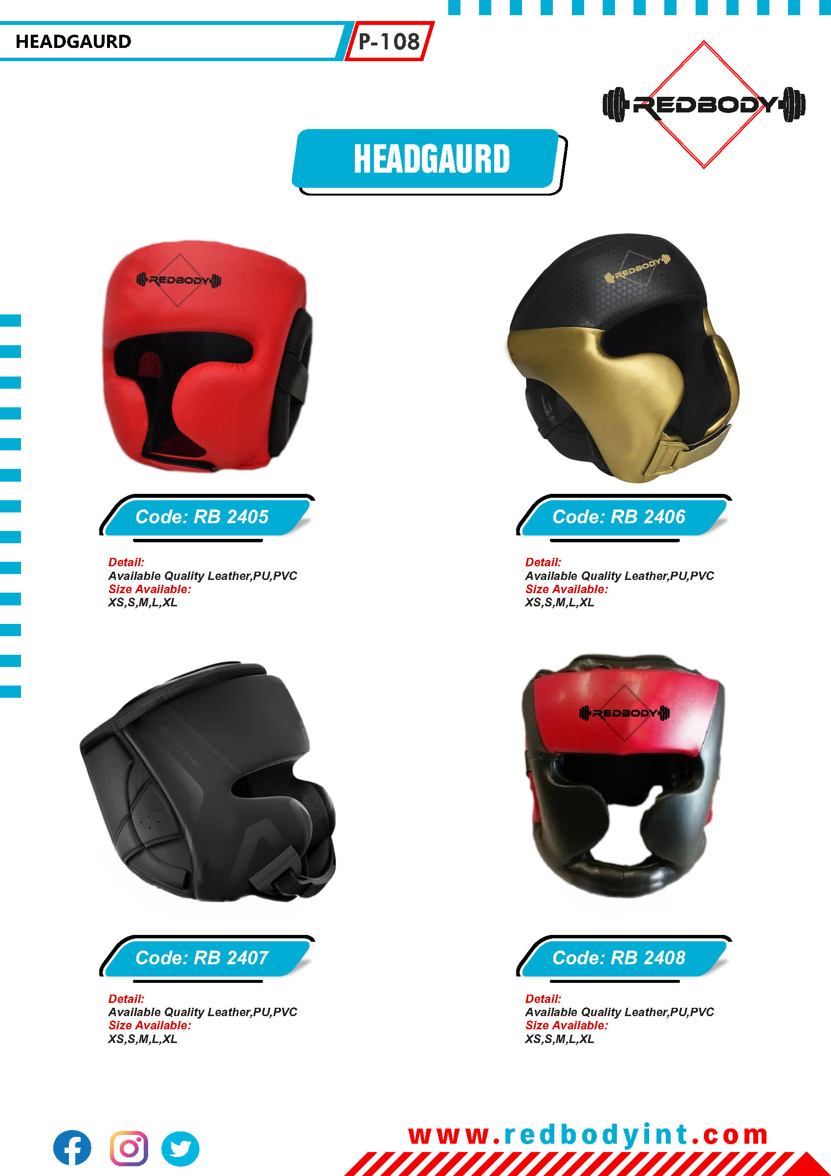 red-body-catalog_Page_108 Head Guards - Image 1