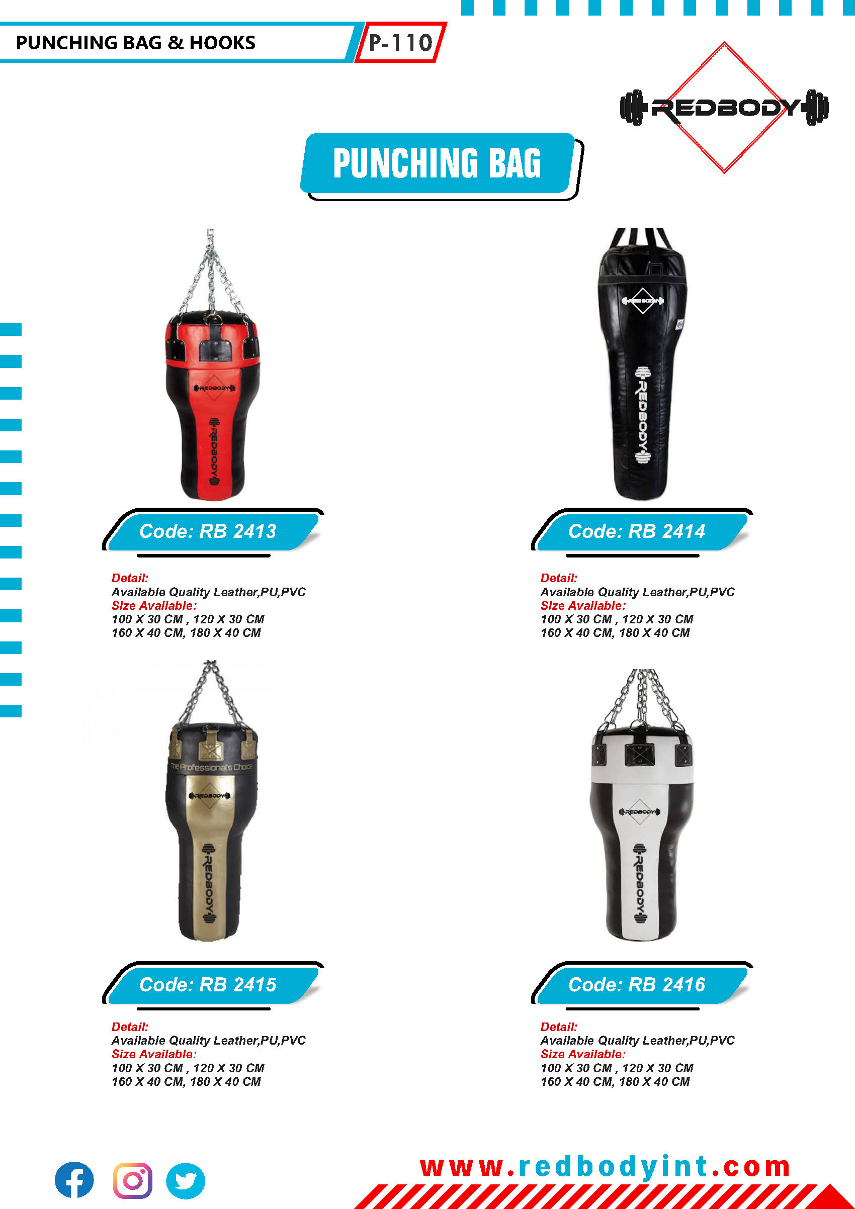 red-body-catalog_Page_110 Punching Bags - Image 1