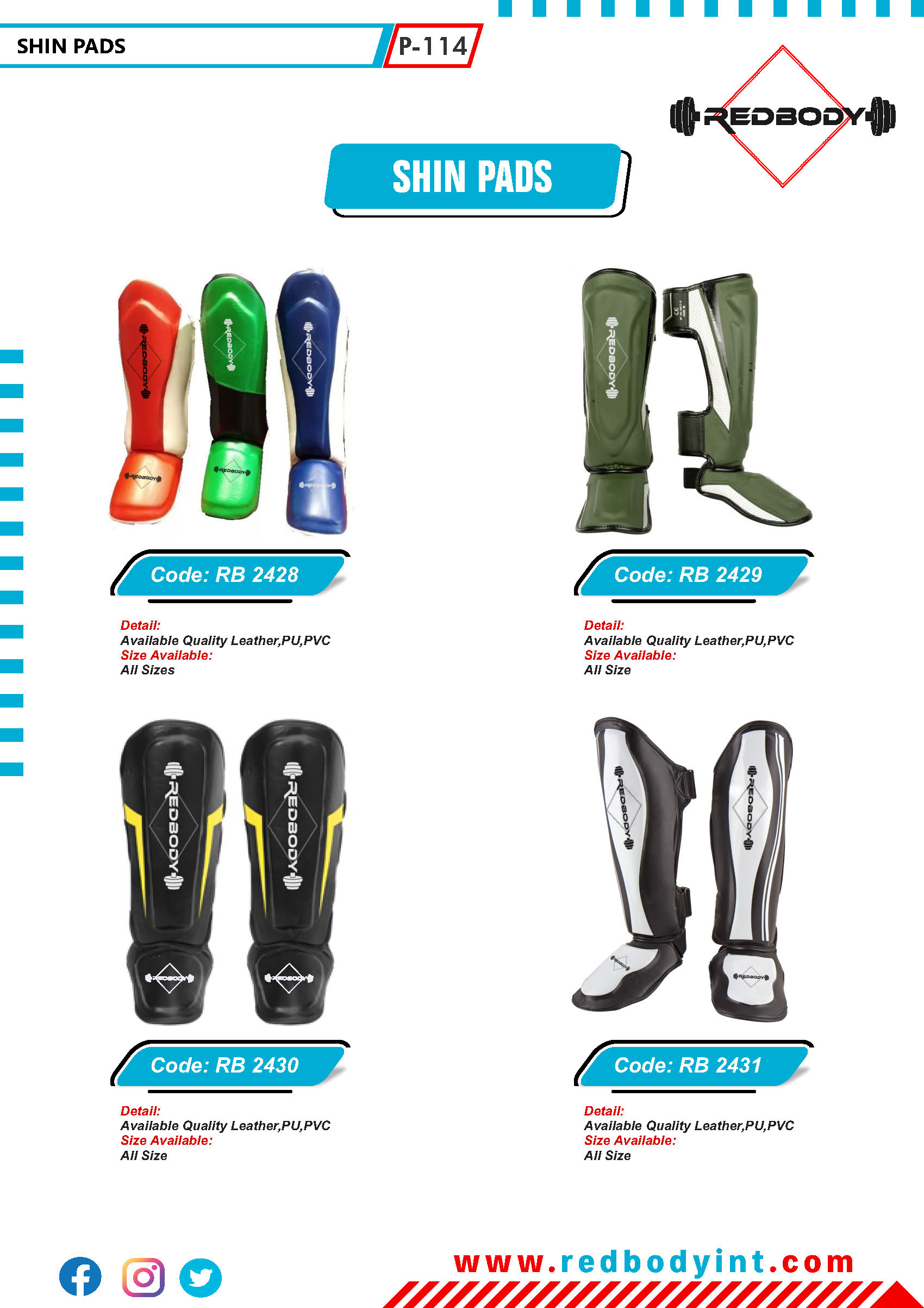 red-body-catalog_Page_114 Shin Pads - Image 1